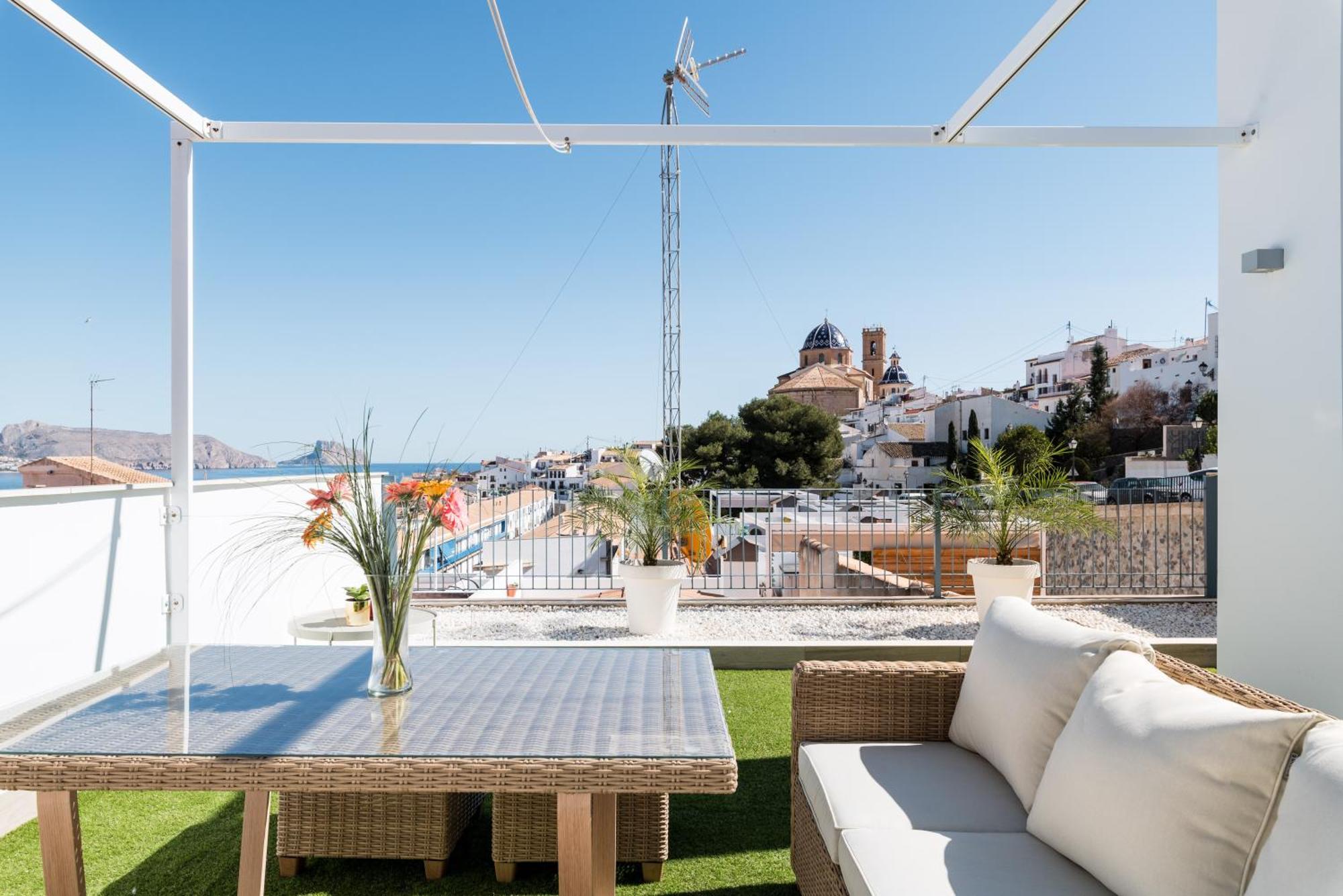 Atico Vistas Al Mar, Terraza, Piscina Y Parking By Vero Алтеа Екстер'єр фото